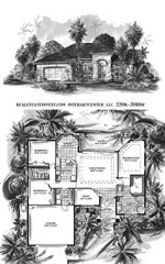 Two Bedroom, Two Bath 
      Three Car Garage house floor plan 2,010 Sq. Ft. Living Area 